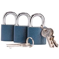 EXTOL CRAFT Single key padlocks, set of 3 38 mm - Padlock