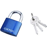 EXTOL CRAFT Cast iron padlock blue, 50 mm - Padlock
