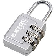EXTOL CRAFT Combination lock with three-digit code, 26 × 55 mm - Padlock