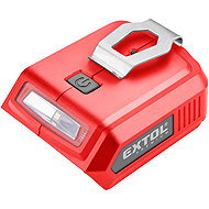 EXTOL PREMIUM Battery charger for USB devices, with light, SHARE20V, without battery, 5V/2A, 8891896 - Power Bank