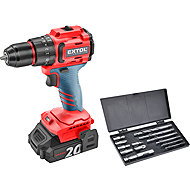 EXTOL PREMIUM AKU drilling screwdriver with impact driver SHARE20V, 8891806 (2 × 2 Ah) - Drill Driver