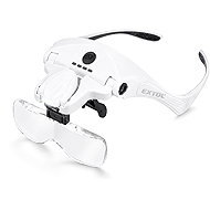 EXTOL LIGHT Goggles with magnifier and illumination, 3,5×, USB charging 43165 - Magnifying Glass