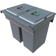 Elletipi SQUARE 2.0 built-in pull-out basket 24+24 l - Rubbish Bin