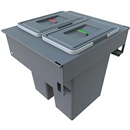 Elletipi SQUARE 2.0 pull-out built-in basket 35+35 l - Rubbish Bin