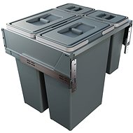Elletipi BLOCK 2.0 built-in pull-out basket 35+35+8+8+8 l - Rubbish Bin