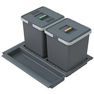 Elletipi METROPOLIS built-in pull-out basket 10+10 l - Rubbish Bin
