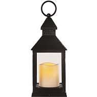 EMOS LED decoration - lantern antique black flashing, 3x AAA, indoor, vintage, timer - Lantern