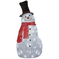 EMOS LED, vianočný snehuliak, 61 cm, vonkajší aj vnútorný, studená biela, časovač - Vianočné osvetlenie