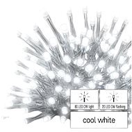EMOS Standard LED sorolható fényfüzér, villogó, jégcsapok, 2,5 m, kültéri, hideg fehér - Fényfüzér