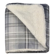 Euromat Microplush blanket sheep/lamb 150 × 200 cm, grey - Blanket