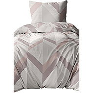 4sleep Cotton satin, Geometry beige 5078B - Bed Linen