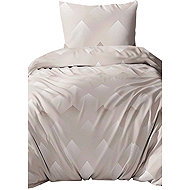 4sleep Cotton satin, Cube beige 5079A - Bed Linen