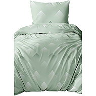 4sleep Cotton satin, Cube mint 5079B - Bed Linen
