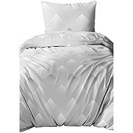 4sleep Cotton satin, Cube grey 5079C - Bed Linen