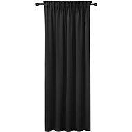 4 sleep Solid colour finished curtain 150 × 160 cm - Bella black - Drape