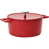 FABINI Kastrol litinový smaltovaný Mattia 3.0 Standard, 26 cm (5,5 l), lesklý červený s poklicí - Casserole Pot