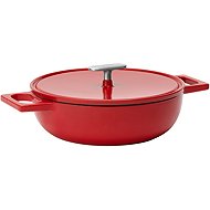 FABINI Servírovací tegame pánev s poklicí Mattia 3.0 Standard 26 cm, lesklá červená - Pan