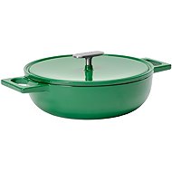 FABINI Servírovací tegame pánev s poklicí Mattia 3.0 Standard 26 cm, lesklá zelená - Pan