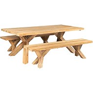 FaKOPA SPIDER + LAVICE set made of recycled Teak 220 × 100 cm - Garden Furniture