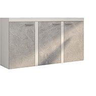 FALCO Rizo 3D white/concrete chest of drawers - Chest of Drawers