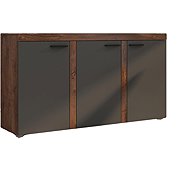FALCO Rizo 3D oak lefkas/graphite chest of drawers - Chest of Drawers