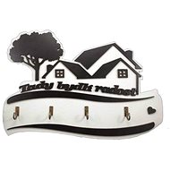 Falixen - Keyring "Here lives joy" white - Key Holder
