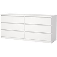  FALCO Komoda Simplicity 232 bílý lesk - Chest of Drawers