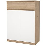 FALCO Botník Simplicity 209 jackson hickory/bílý - Shoe Rack