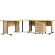 FALCO Office 80400/304, oak sonoma / silver - Writing Desk