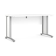 FALCO Office desk 80400/71, white / silver - Writing Desk