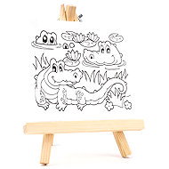 FANDY Canvas with pattern and easel 176054 - Art Canvas