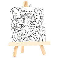 FANDY Canvas with pattern and easel 176053 - Art Canvas