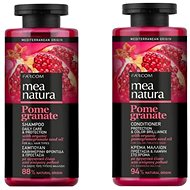 Farcom Mea Natura Pomegranate Shampoo Everyday Use 300 ml + Conditioner Gr. Apple 300 ml - Haircare Set