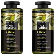 Farcom Mea Natura Olive Shampoo Vitality and Shine 300 ml + Olive Conditioner 300 ml - Haircare Set