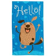 FARO Hello Dog 30 × 50 cm - Children's Bath Towel