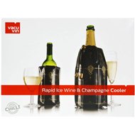 VacuVin Set chladících návleků, černo-zlatý - Cooling Sleeve Set