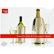 VacuVin Set chladících návleků, platonový - Cooling Sleeve Set