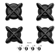 Baumatic B72TCW - Cooktop