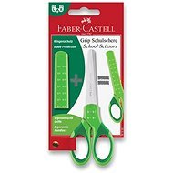 Faber-Castell Grip 13 cm zelené - Detské nožnice