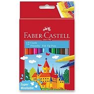 Faber-Castell Castle, Round, 12 colours - Felt Tip Pens