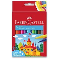 Faber-Castell Castle, Round, 24 colours - Felt Tip Pens