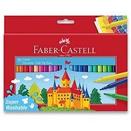 Faber-Castell Castle, Round, 50 Colours - Felt Tip Pens