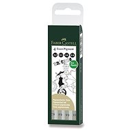 Faber-Castell Ecco Pigment 0.1, 0.3, 0.5, 0.7mm - Set of 4 - Marker