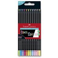 FABER-CASTELL Black Edition Neon/Pastel, 12 színű - Színes ceruza