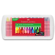 FABER-CASTELL JUMBO in plastic box, 24 colours - Wax Crayons