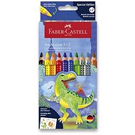 FABER-CASTELL Grip JUMBO Dinosaur, 10 colours - Coloured Pencils