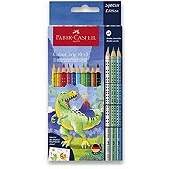 FABER-CASTELL Grip Dinosaur, 13 colours - Coloured Pencils