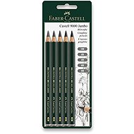 FABER-CASTELL Castell 9000 Jumbo, hexagonal - set of 5 hardnesses - Pencil
