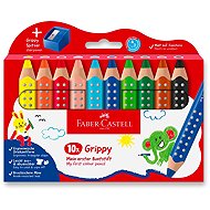 FABER-CASTELL Grippy s ořezávátkem, 10 barev - Coloured Pencils