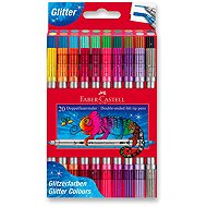 FABER-CASTELL Glitter doppelseitig, 20 Farben - Filzstifte
